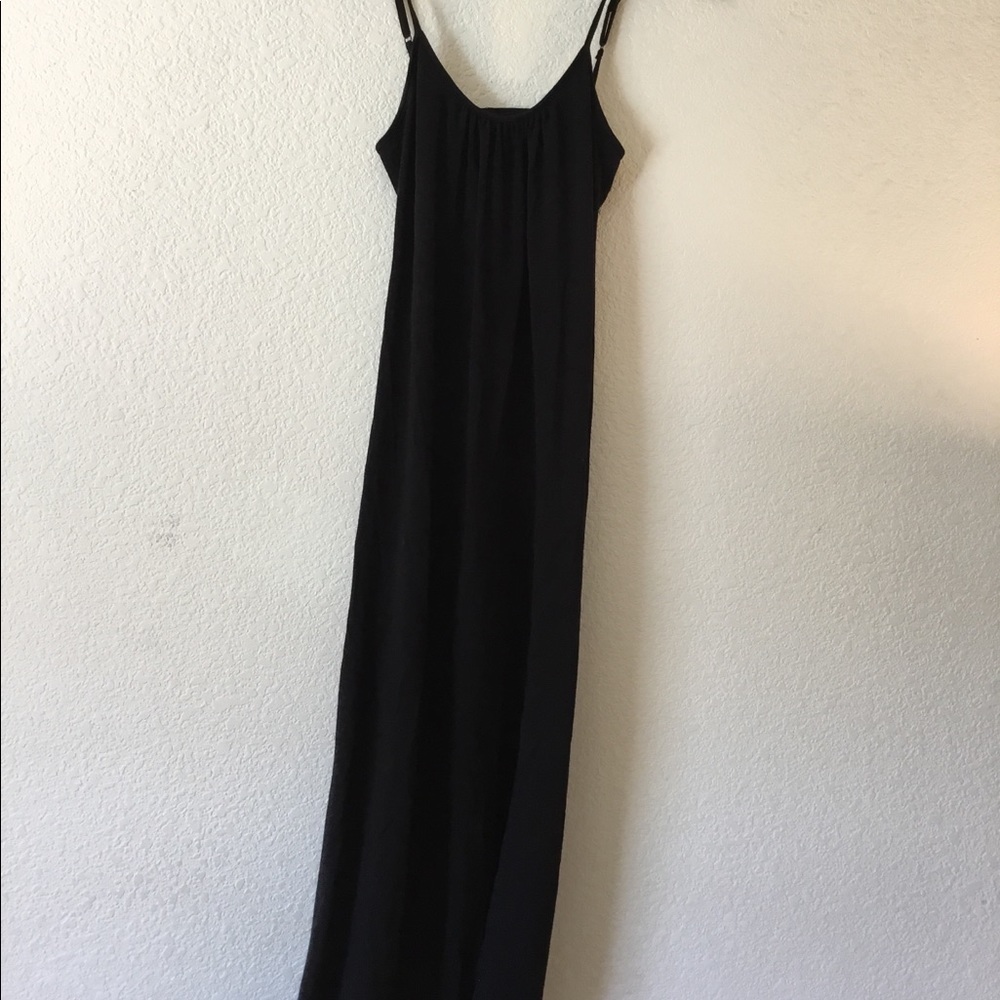 Express black maxi dress with back cutout